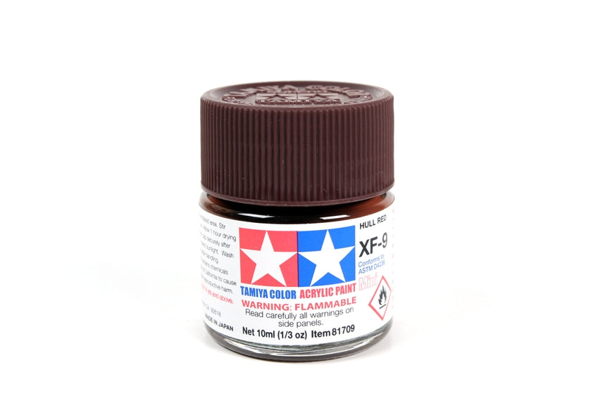 Tamiya Acrylic Mini XF-9 Hull Red (10ml)