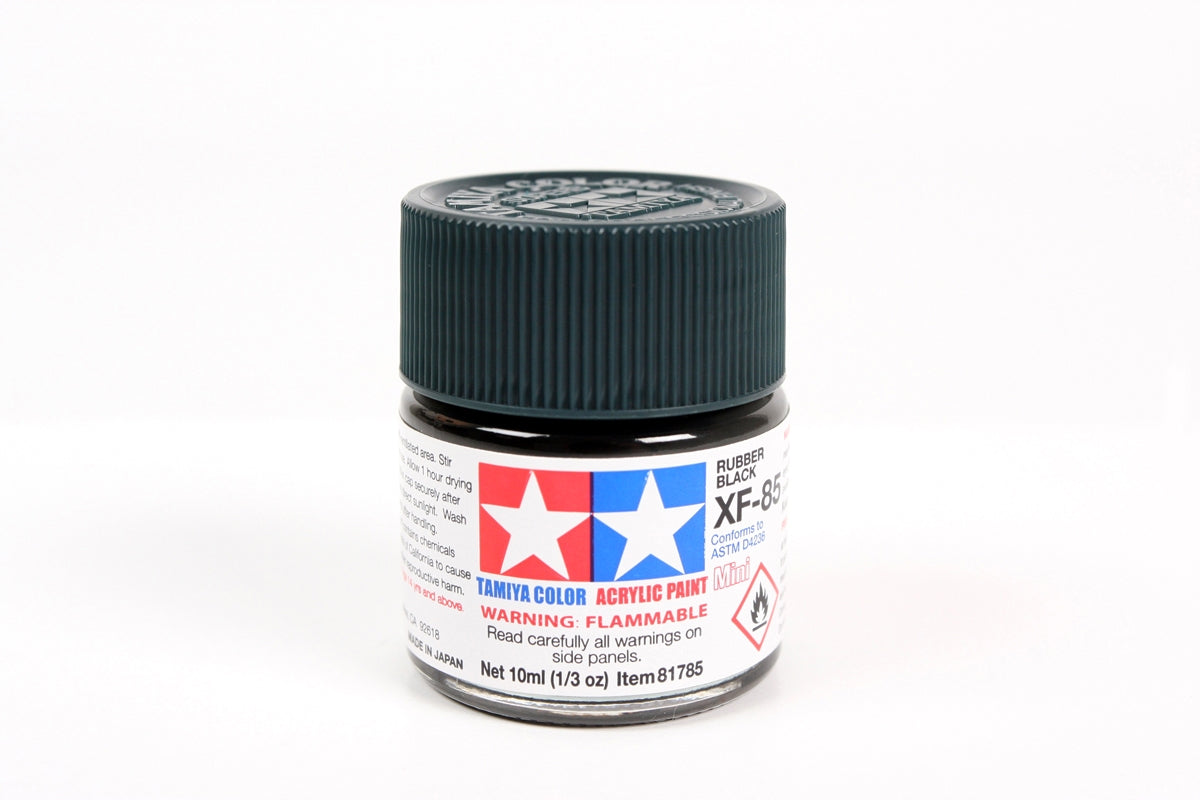 Tamiya Acrylic Mini XF-85 Rubber Black (10ml)