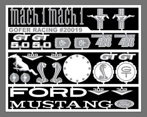 Gofer Racing Under the Hood - Photo-Etch Ford Mustang Detailing Parts (1:24 & 1:25)