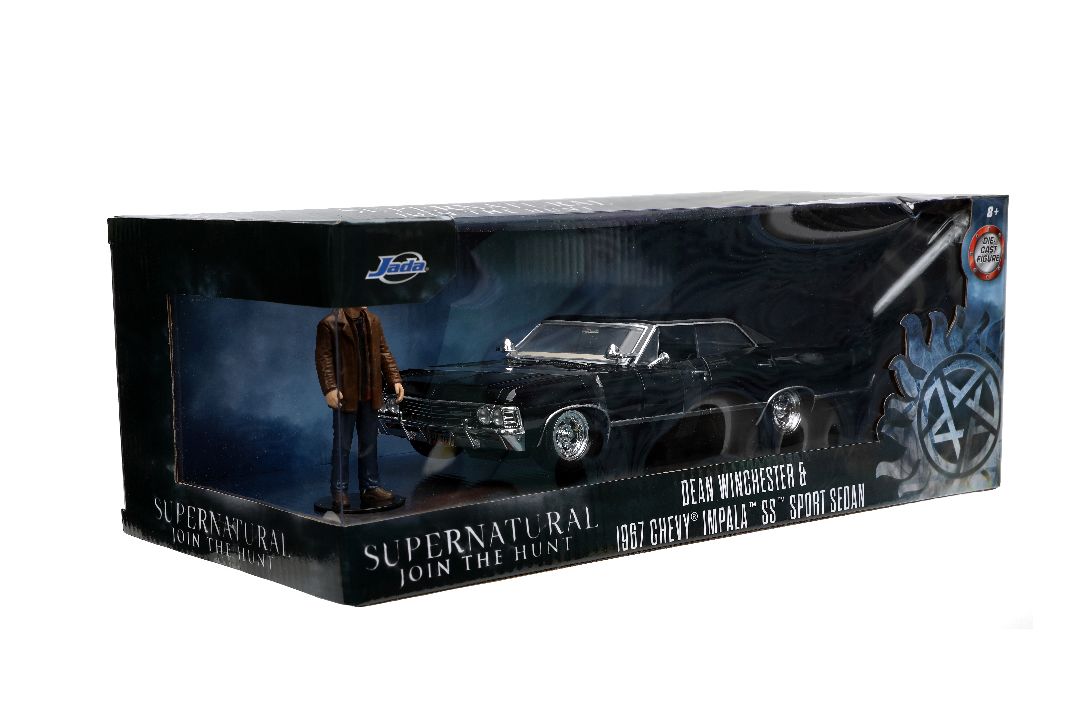 Jada Hollywood Rides Supernatural Join the Hunt Dean Winchester & 1967 Chevrolet Impala SS Sport Sedan (1:24)