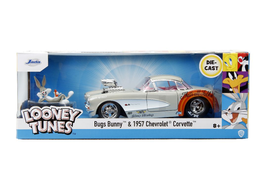 Jada Looney Tunes Bugs Bunny & 1957 Chevrolet Corvette (1:24)