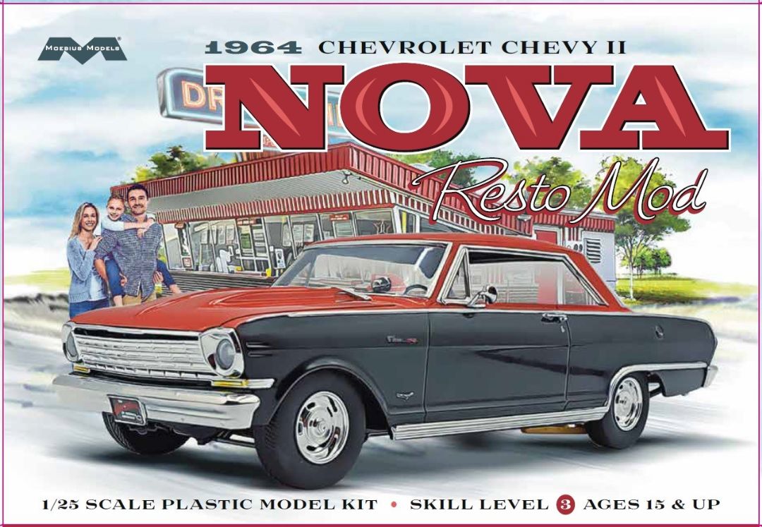 Moebius Models 1964 Chevrolet Chevy II Nova Resto Mod (1:25)