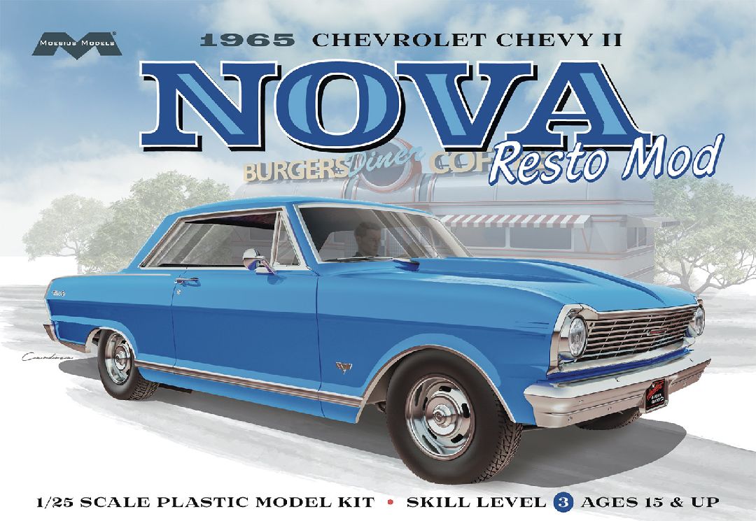Moebius Models 1965 Chevrolet Chevy II Nova Resto Mod (1:25)