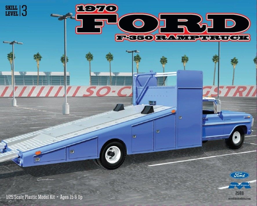 Moebius Models 1970 Ford F-350 Ramp Truck (1:25)