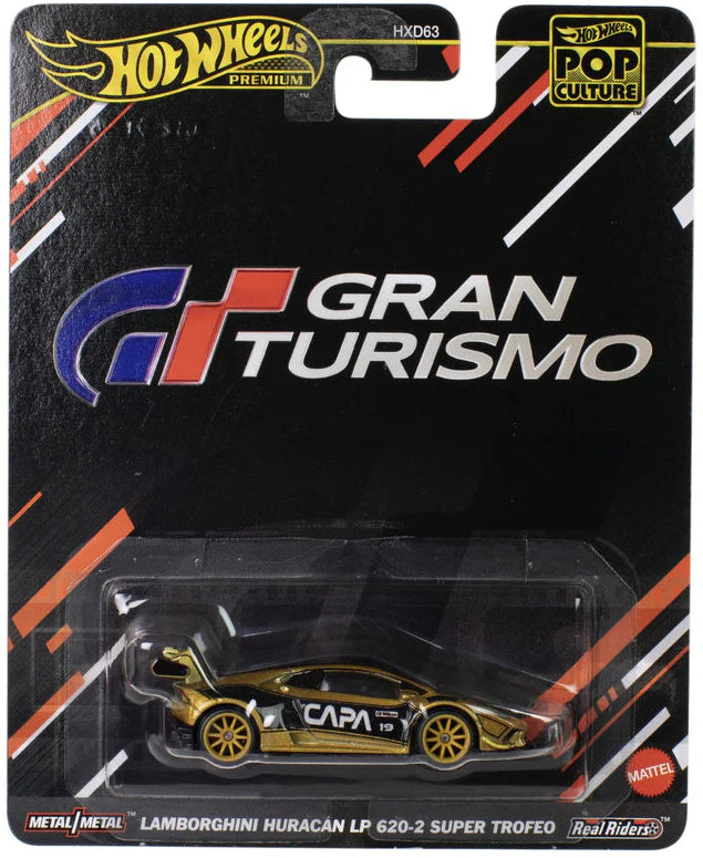 Hot Wheels Premium Pop Culture Gran Turismo Lamborghini Huracán LP 620-2 Super Trofeo (1:64)