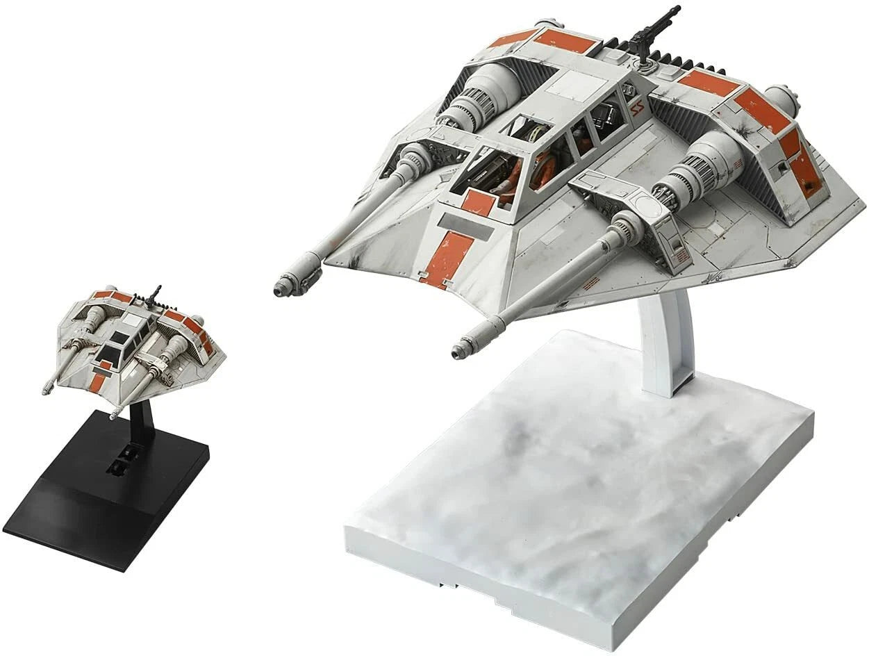 Bandai Star Wars Snowspeeder - 2 Model Kits Set (1:48 & 1:144)