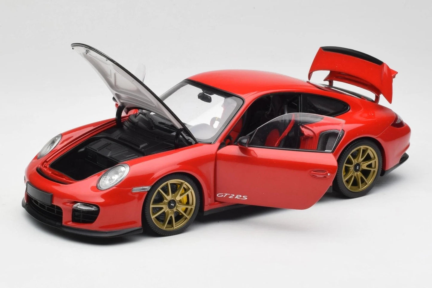 Minichamps 2011 Porsche GT2 RS - Red with Gold Wheels (1:18)