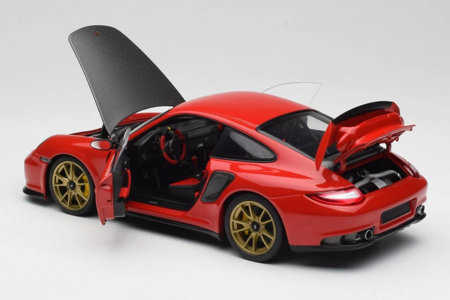 Minichamps 2011 Porsche GT2 RS - Red with Gold Wheels (1:18)