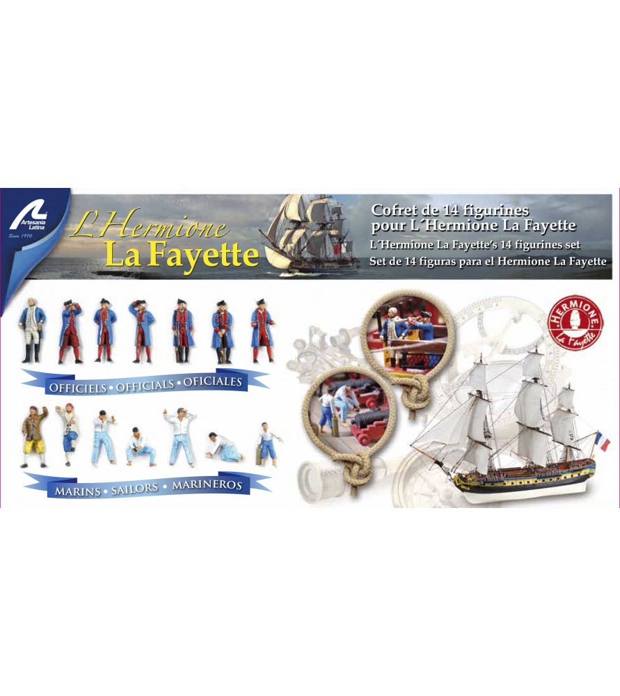 Artesanía Latina 14 Metal Figurines for Hermione La Fayette (1:89)
