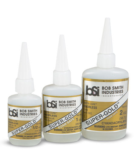 Bob Smith Industries Thin Foam Safe Super-Gold Odorless Cyanoacrylate Glue (14g)