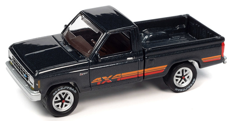 Johnny Lightning 1985 Ford Ranger XL - Dark Charcoal Poly (1:64)