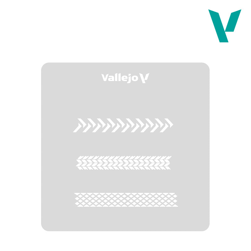 Vallejo Hobby Stencils - Tire Markings (1:35)