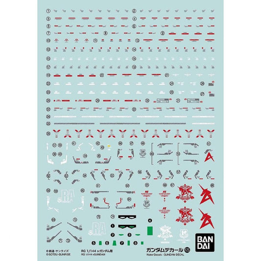 Bandai Spirits Gundam Decal 125 - RG (1:144)