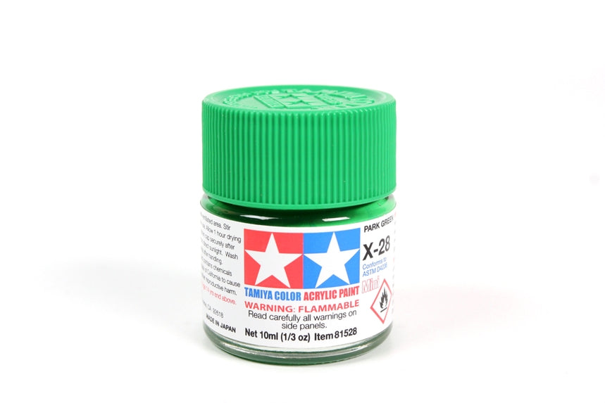 Tamiya Acrylic Mini X-28 Park Green (10ml)