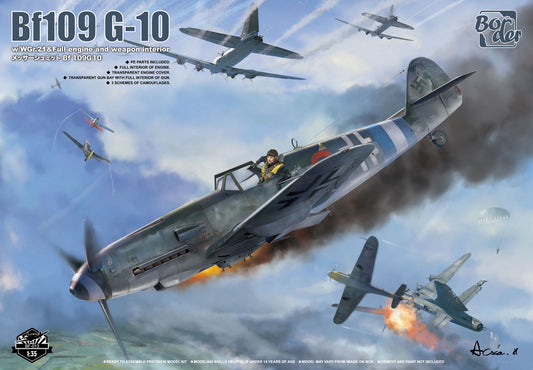 Border Model Bf109 G-10 with WGr.21 & Full Engine & Weapon Interior (1:35)