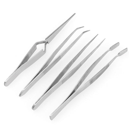 Enkay 4 Piece Tweezer Set - Stainless Steel