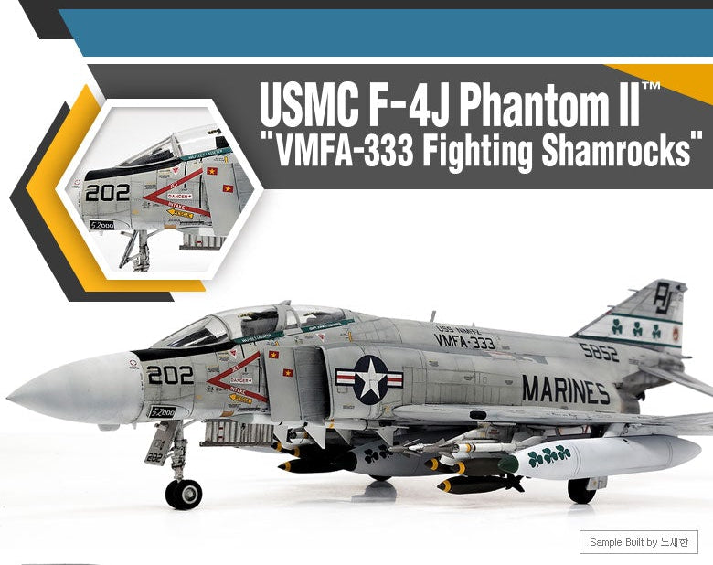 Academy USMC F-4J Phantom II "VMFA-333 Fighting Shamrocks" (1:48)