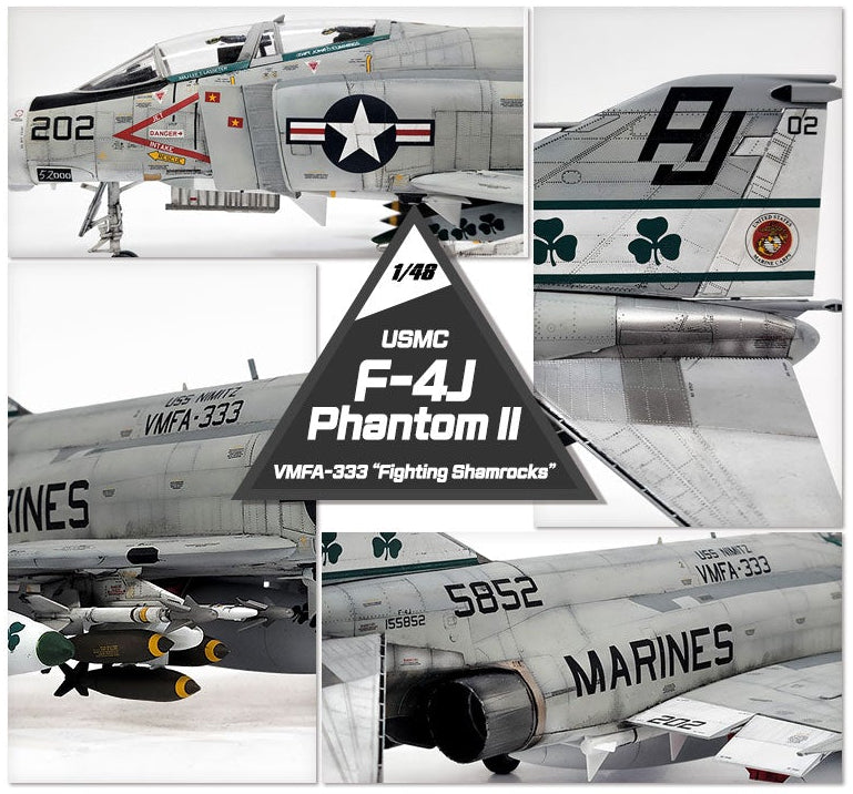 Academy USMC F-4J Phantom II "VMFA-333 Fighting Shamrocks" (1:48)