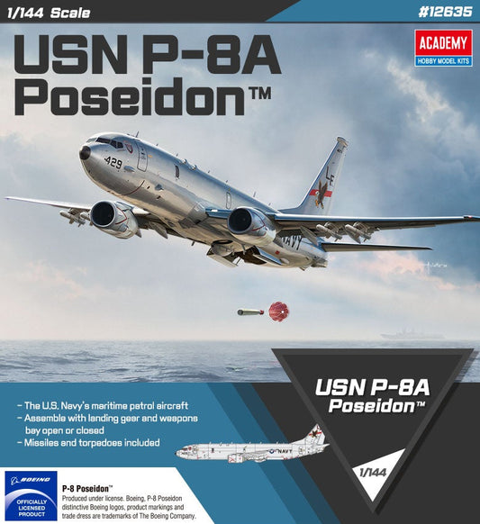Academy USN P-8A Poseidon (1:144)