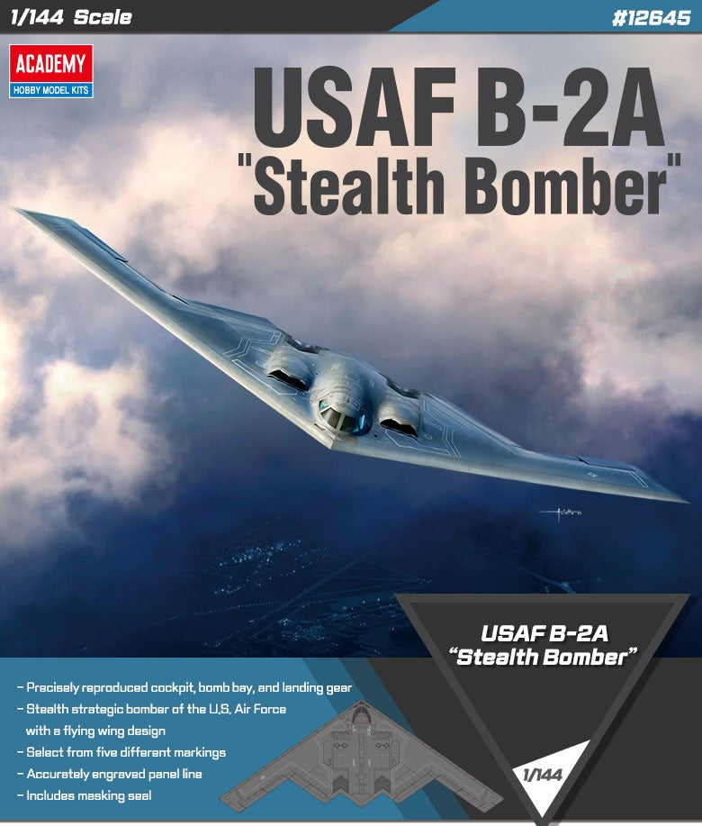 Academy USAF B-2A "Stealth Bomber" (1:144)