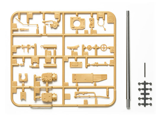 Tamiya Detail-Up Parts Series 1:35 Scale Jagdpanzer IV /70(V) Lang Metal Gun Barrel Set (1:35)