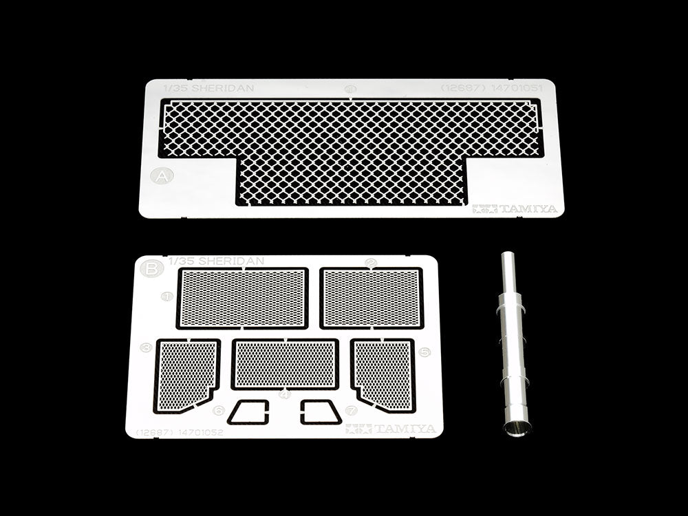 Tamiya Detail-Up Parts Series U.S. M551 Sheridan Photo-Etched Parts & Metal Gun Barrel Set (1:35)