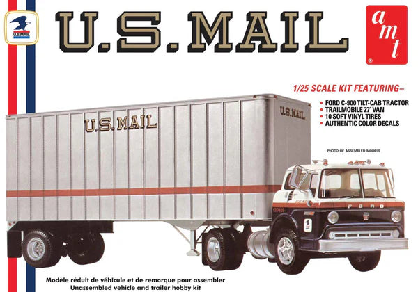 AMT U.S. Mail Ford C-900 with Trailmobile 27' Van (1:25)