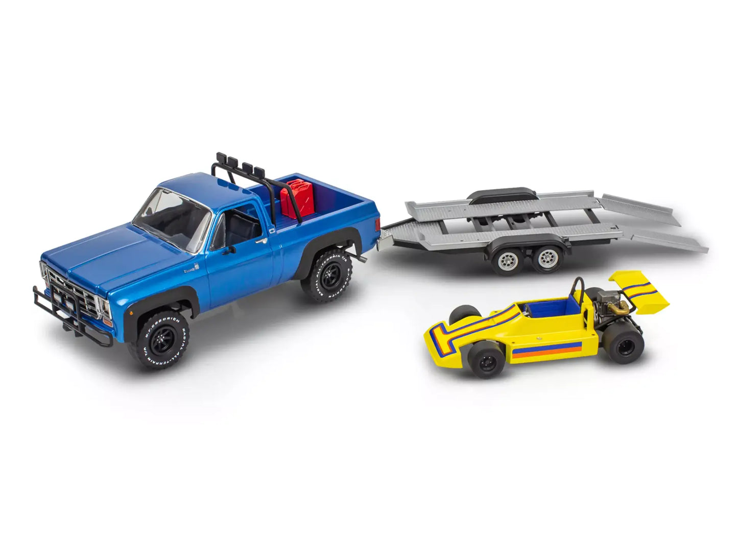 Revell 1978 Chevy Off-Road 4x4 with Malibu Grand Prix Virage & Trailer (1:25)