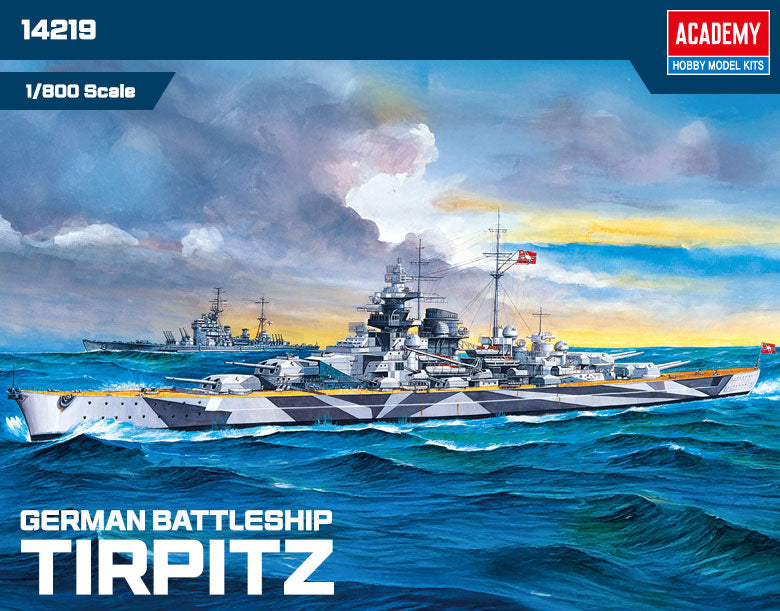 Academy German Battleship Tirpitz (1:800)