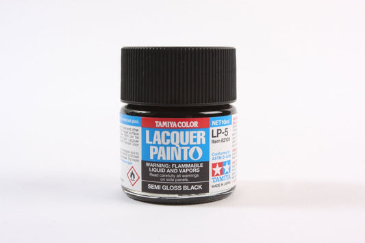 Tamiya Color Lacquer Paint - LP-5 Semi Gloss Black (10ml)