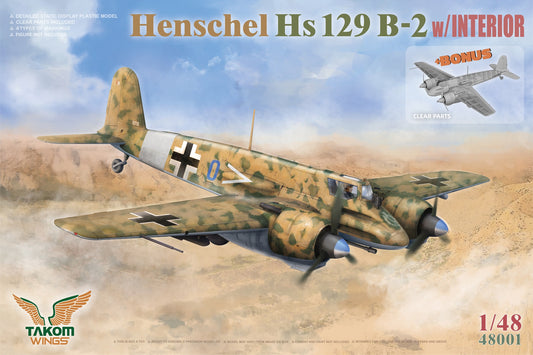 Takom Henschel Hs 129 B-2 w/Interior (1:48)