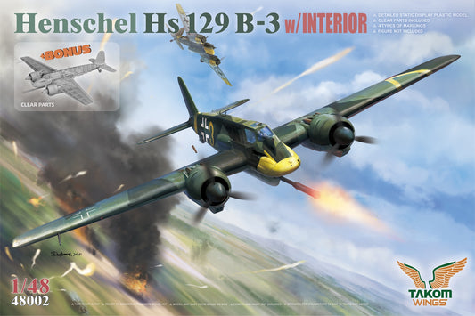 Takom Henschel Hs 129 B-3 w/Interior (1:48)