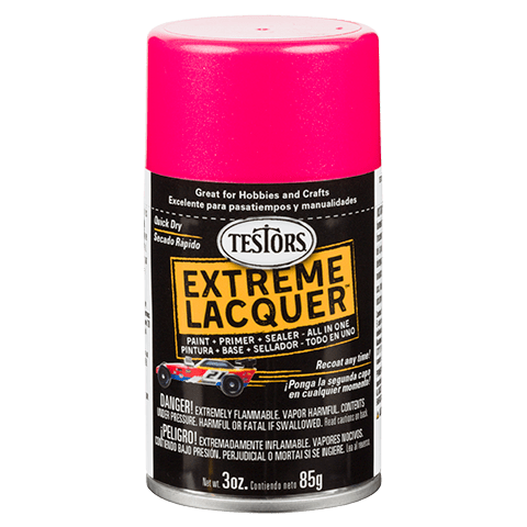 Testors One Coat Lacquer - Gloss Electric Pink (85g)