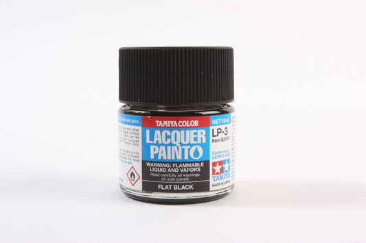 Tamiya Lacquer - LP-3 Flat Black (10ml)