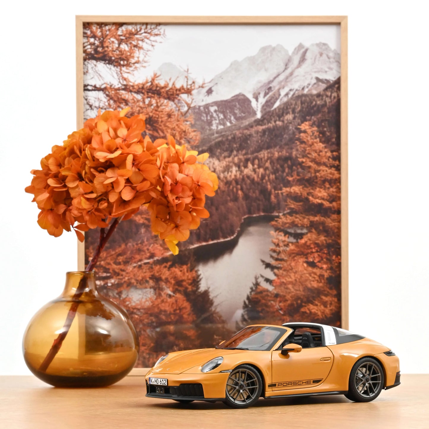Norev 2024 Porsche 911 Targa - Bahama Yellow (1:18)