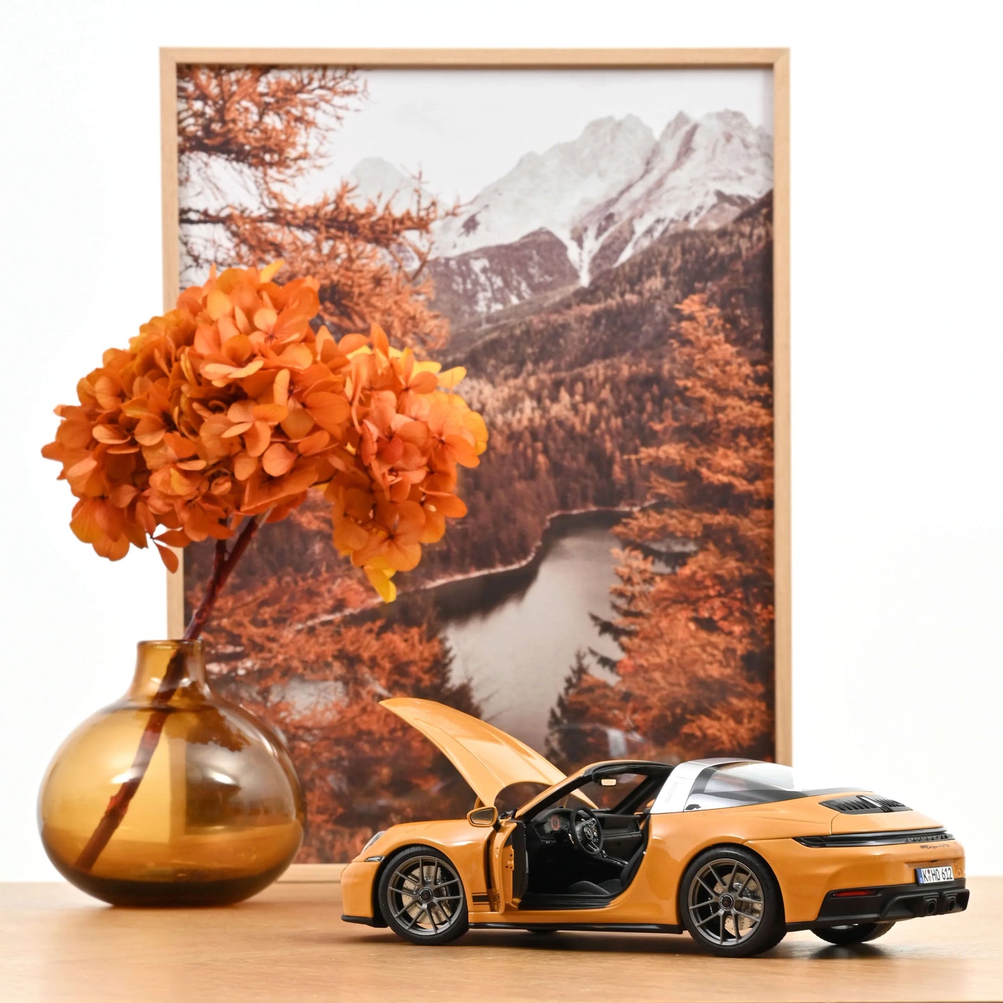 Norev 2024 Porsche 911 Targa - Bahama Yellow (1:18)