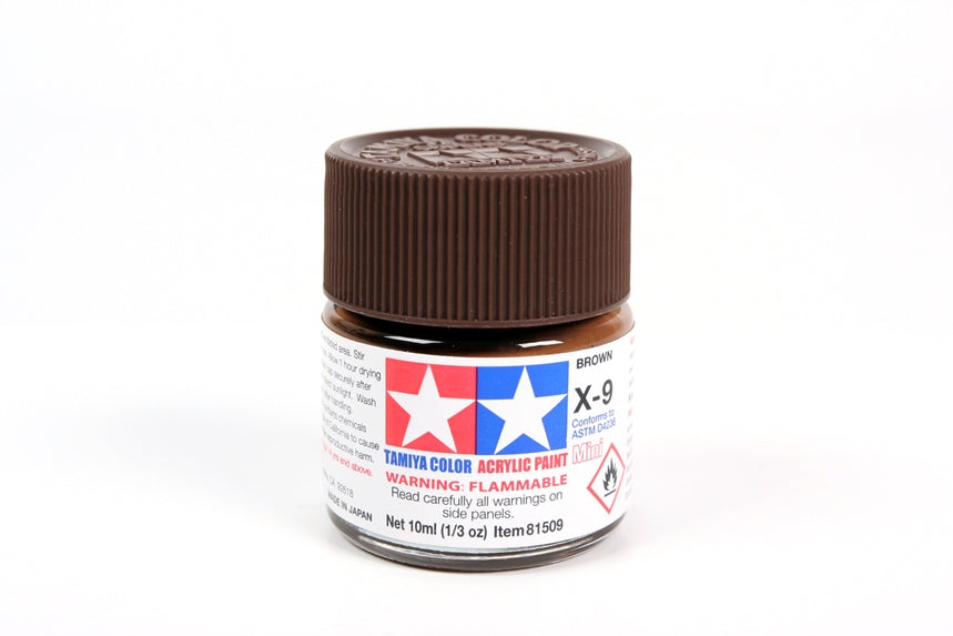 Tamiya Acrylic Mini X-9 Brown (10ml)