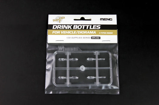 Meng Model Drink Bottles for Vehicle/Diorama - 4 Types (1:35)