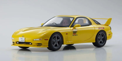 Kyosho Initial D Mazda RX-7 FD3S with Figure - Yellow (1:18)