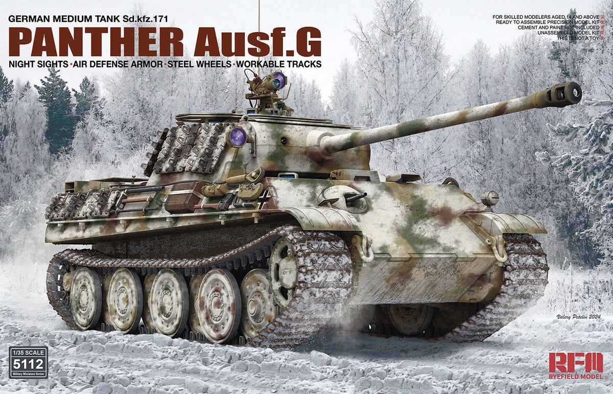 Ryefield Model German Medium Tank Sd.Kfz.171 Panther Ausf.G (1:35)