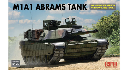 Ryefield Model M1A1 Abrams Tank - Ukraine Update Version with Workable Tracks (1:35)