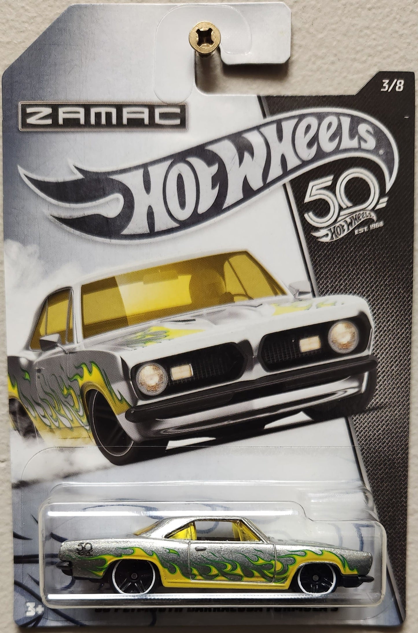 Hot Wheels ZAMAC 1968 Plymouth Barracuda Formula S (1:64)