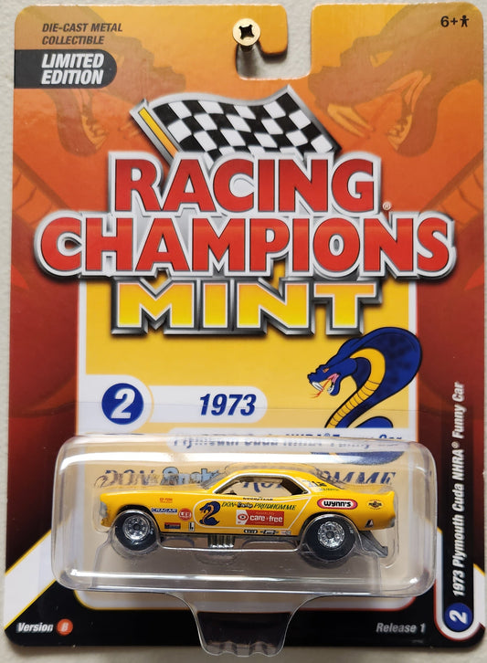 Racing Champions Mint 1973 Plymouth Cuda NHRA Funny Car - Don "The Snake" Prudhomme (1:64)