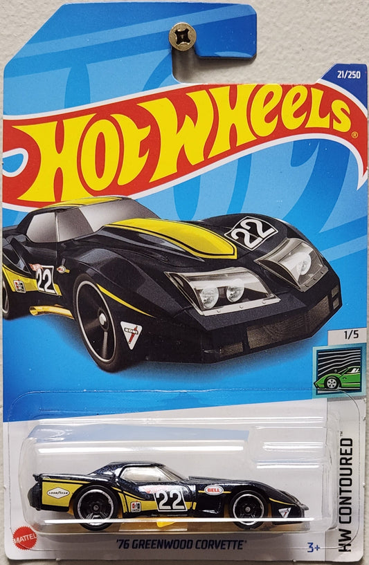 Hot Wheels HW Contoured 1976 Greenwood Corvette (1:64)