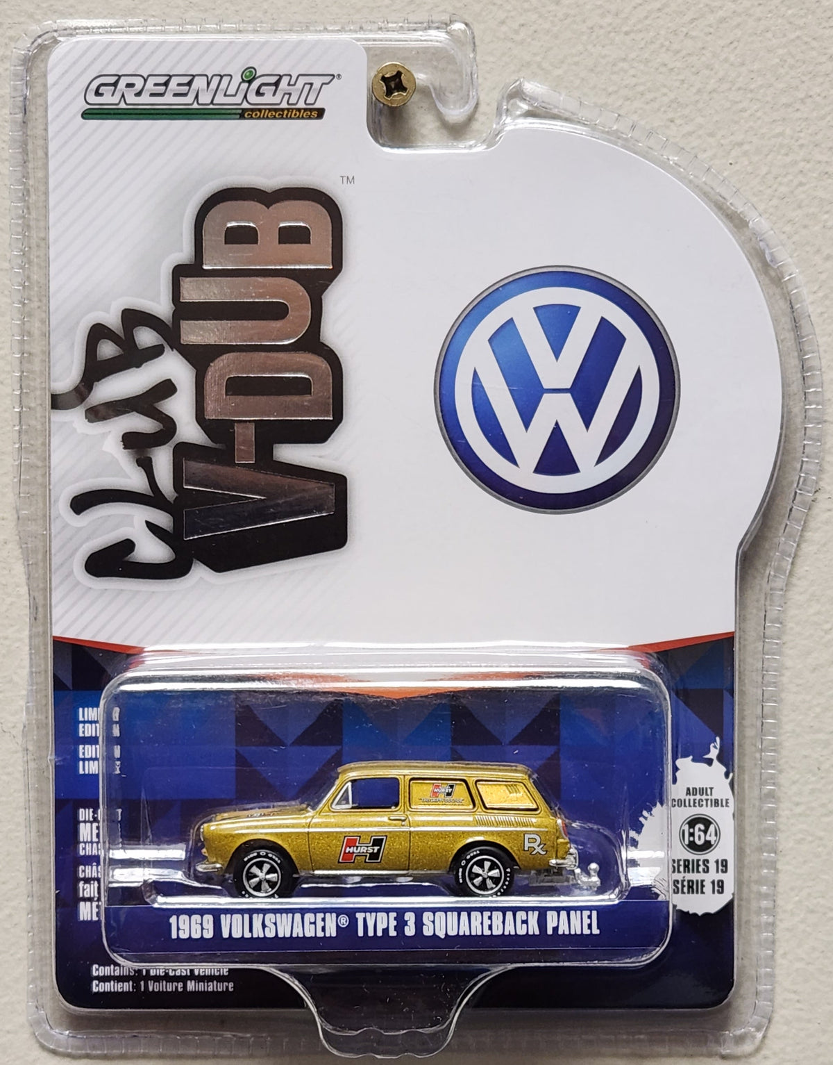 Greenlight Club V-Dub 1969 Volkswagen Type 3 Squareback Panel (1:64)