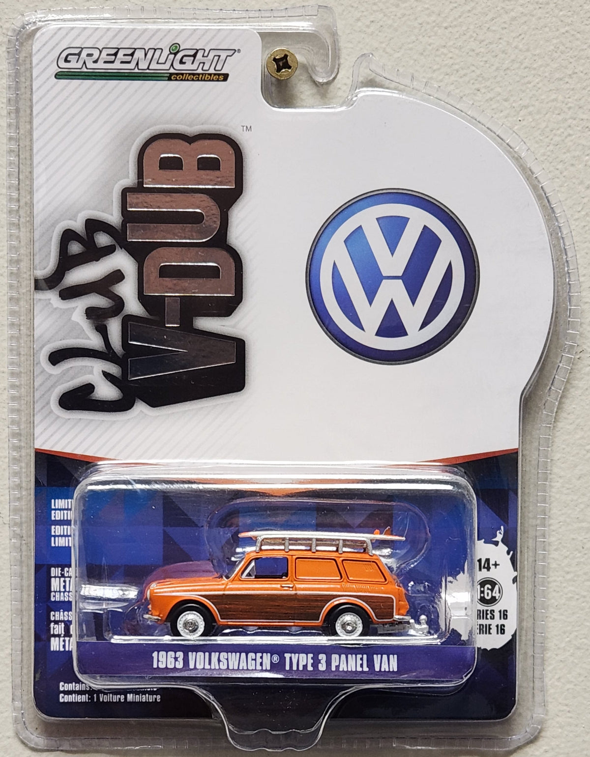 Greenlight Club V-Dub 1963 Volkswagen Type 3 Panel Van (1:64)