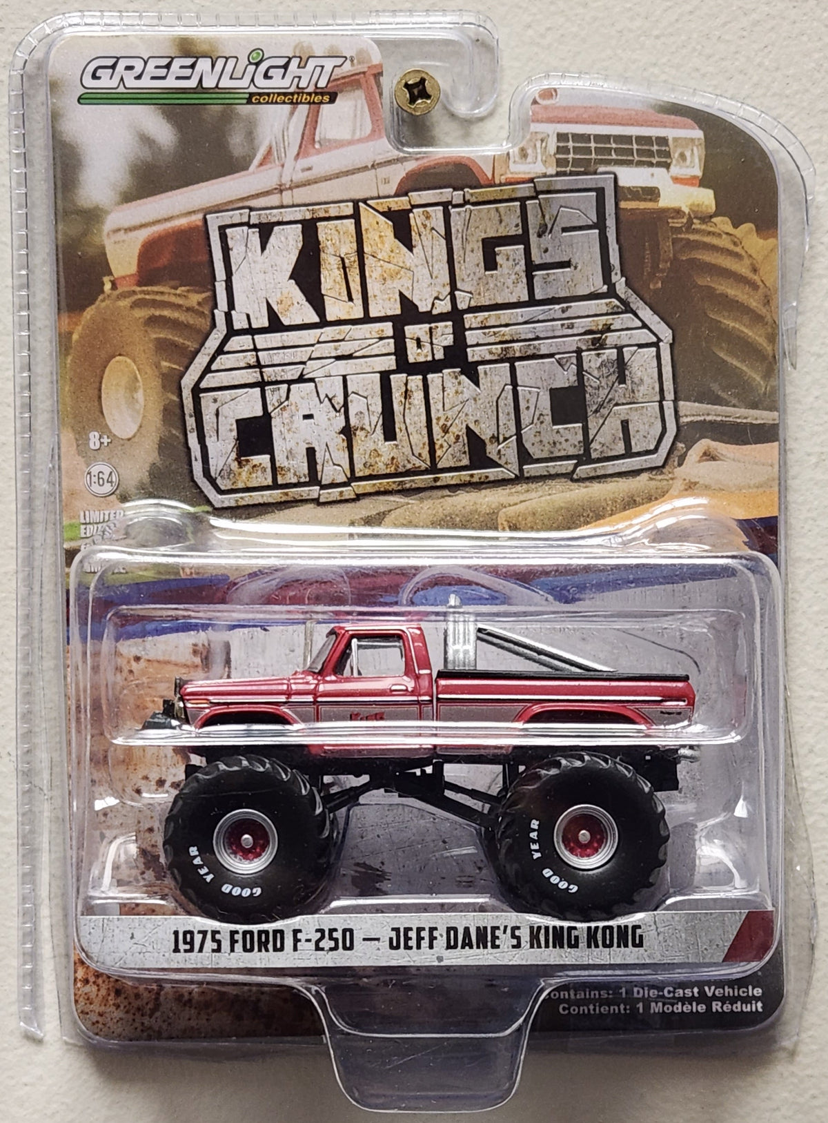 Greenlight Kings of Crunch 1975 Ford F-250 - Jeff Dane's King Kong (1:64)