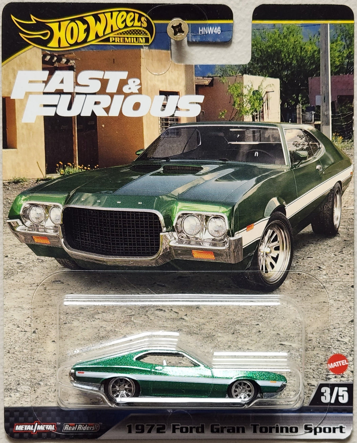 Hot Wheels Premium Fast & Furious 1972 Ford Gran Torino Sport (1:64)