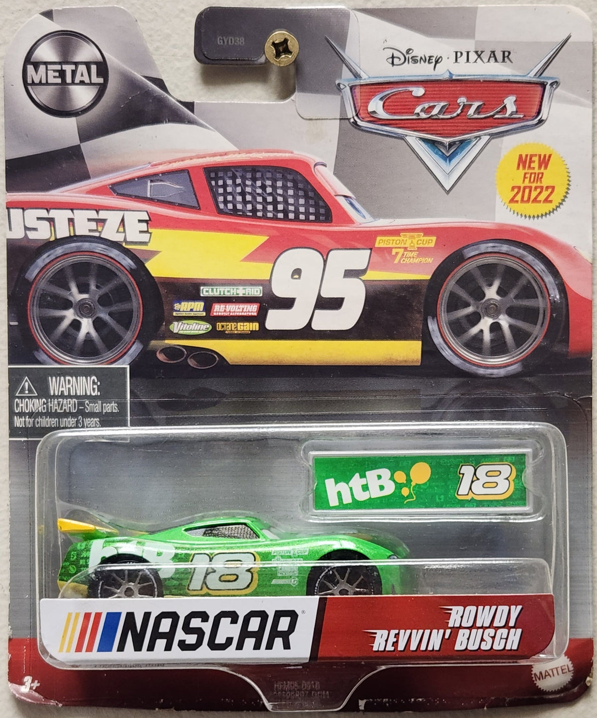 Mattel Disney PIXAR Cars NASCAR htB 18 - Rowdy Revvin' Busch (1:64)