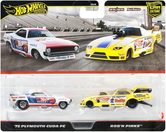 Hot Wheels Premium Car Culture 1972 Plymouth Cuda FC and Rob'n Pinks (1:64)